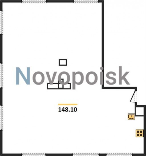 Двухкомнатная квартира 148.1 м²